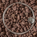 27' Bowl Shaped MGO 40,000 BTU Propane Fire Pit, Light Grey (Tank Cover not Included)