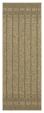 Earth - 5'3" X 7'3" Indoor, Outdoor Area Rug - Jute / Black