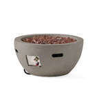 27' Bowl Shaped MGO 40,000 BTU Propane Fire Pit, Light Grey (Tank Cover not Included)