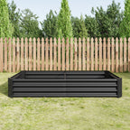 Raised Garden Bed Outdoor 6×3×1 ft Metal Raised Rectangle Planter Bed
