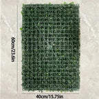 Artificial Green Wall Panels Faux Jungle Grass Decor for Home Garden Vibrant Greenery Mats for Outdoor Patio Weddings Christmas