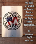 Pool Rules - Metal Sign
