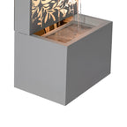 Metal Wall Fountain Outdoor Cut Leaf Panel Backlit
