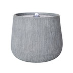 Resin Bubbler Fountain Outdoor Rippled Drum