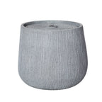 Resin Bubbler Fountain Outdoor Rippled Drum
